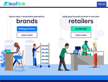 Tablet Screenshot of leaflink.com